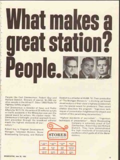 storer broadcasting company 1965 what makes great station vintage ad storer broadcasting company 1965 what makes great station vintage ad