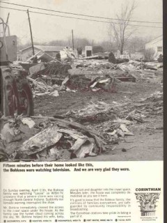 corinthian broadcasting 1965 wish-tv bohkne family tornado vintage ad corinthian broadcasting 1965 wish-tv bohkne family tornado vintage ad