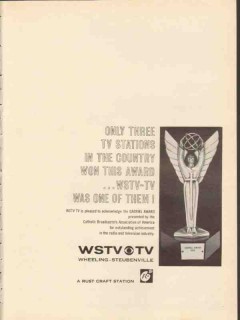 wstv tv 1965 wheeling steubenville wv winner gabriel award vintage ad wstv tv 1965 wheeling steubenville wv winner gabriel award vintage ad