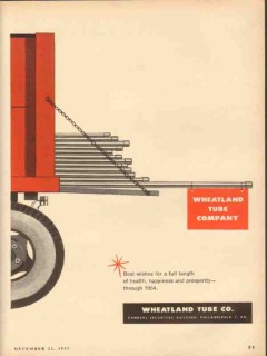 Wheatland Tube Company 1953 Vintage Ad Oil Field Wishes Prosperity Wheatland Tube Company 1953 Vintage Ad Oil Field Wishes Prosperity