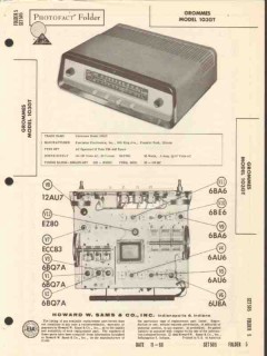 grommes model 103gt 12 tube am fm radio tuner sams photofact manual grommes model 103gt 12 tube am fm radio tuner sams photofact manual