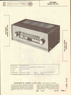 grommes model grt-100 7 tube am fm radio tuner sams photofact manual grommes model grt-100 7 tube am fm radio tuner sams photofact manual