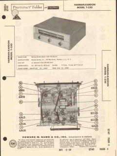 harman-kardon model t-230 9 tube am fm tuner sams photofact manual harman-kardon model t-230 9 tube am fm tuner sams photofact manual