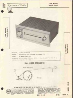 leak model trough line ii fm tuner sams photofact manual