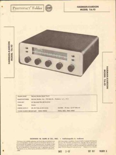 harman-kardon model ta-10 am fm radio receiver sams photofact manual harman-kardon model ta-10 am fm radio receiver sams photofact manual