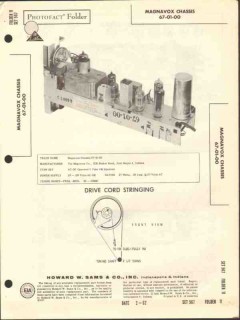 magnavox model 67-01-00 fm radio receiver sams photofact manual magnavox model 67-01-00 fm radio receiver sams photofact manual