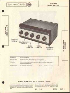 brociner model mark10 amplifier preamp equalizer sams photofact manual brociner model mark10 amplifier preamp equalizer sams photofact manual