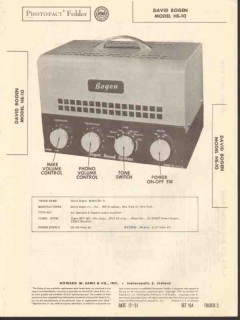 david bogen model he-10 audio amplifier sams photofact manual david bogen model he-10 audio amplifier sams photofact manual