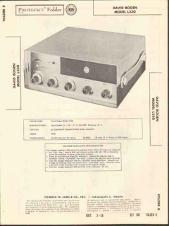 david bogen model l330 30 watt audio amplifier sams photofact manual david bogen model l330 30 watt audio amplifier sams photofact manual