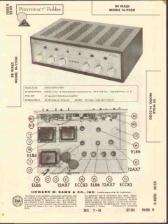 dewald model n-2200 9 tube stereo amplifier sams photofact manual dewald model n-2200 9 tube stereo amplifier sams photofact manual