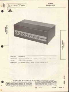 fanon model 3370 8 tube audio amplifier sams photofact manual fanon model 3370 8 tube audio amplifier sams photofact manual