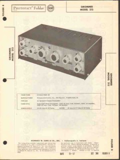 grommes model 212 8 channel audio preamplifier sams photofact manual grommes model 212 8 channel audio preamplifier sams photofact manual