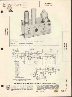 grommes model 213 1 tube audio preamplifier sams photofact manual