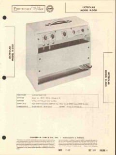 lectrolab model r-500 3 channel audio amplifier sams photofact manual lectrolab model r-500 3 channel audio amplifier sams photofact manual