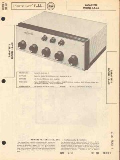 lafayette model la-69 6 channel audio amplifier sams photofact manual lafayette model la-69 6 channel audio amplifier sams photofact manual