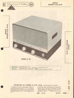 masco models a-18 as-18 5 tube audio amplifier sams photofact manual masco models a-18 as-18 5 tube audio amplifier sams photofact manual