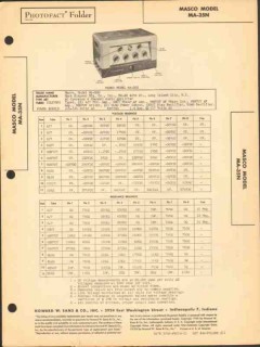 masco model ma-35n 11 tube audio amplifier sams photofact manual masco model ma-35n 11 tube audio amplifier sams photofact manual