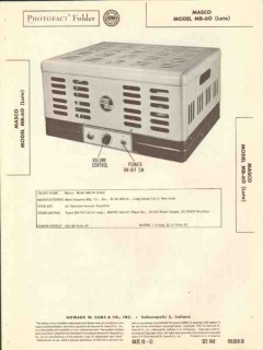 masco model mb-60 7 tube audio booster amplifier sams photofact manual masco model mb-60 7 tube audio booster amplifier sams photofact manual