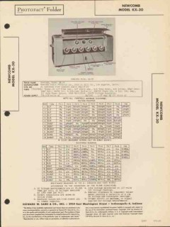 newcomb model kx-30 13 tube 5 channel amplifier sams photofact manual newcomb model kx-30 13 tube 5 channel amplifier sams photofact manual