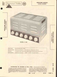 newcomb model e-254 8 tube 4 channel amplifier sams photofact manual newcomb model e-254 8 tube 4 channel amplifier sams photofact manual