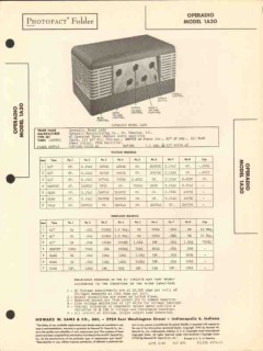 operadio model 1a30 7 tube 3 channel amplifier sams photofact manual operadio model 1a30 7 tube 3 channel amplifier sams photofact manual