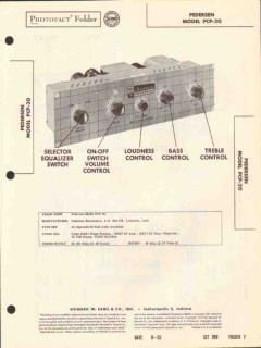 pedersen model pcp-20 6 tube 20w audio amplifier sams photofact manual pedersen model pcp-20 6 tube 20w audio amplifier sams photofact manual