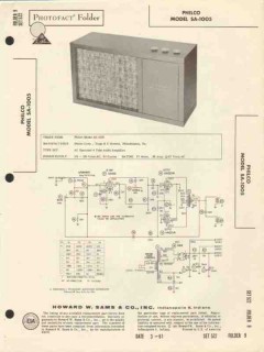 philco model sa-1005 4 tube audio amplifier sams photofact manual philco model sa-1005 4 tube audio amplifier sams photofact manual