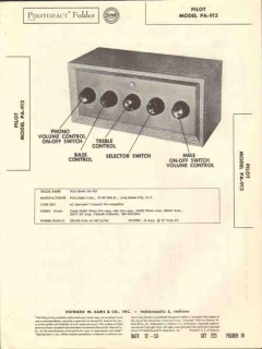 pilot model pa-912 7 channel audio preamplifier sams photofact manual pilot model pa-912 7 channel audio preamplifier sams photofact manual