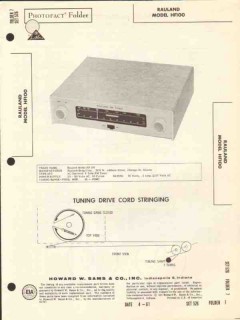 rauland model hf100 6 tube fm radio tuner sams photofact manual rauland model hf100 6 tube fm radio tuner sams photofact manual