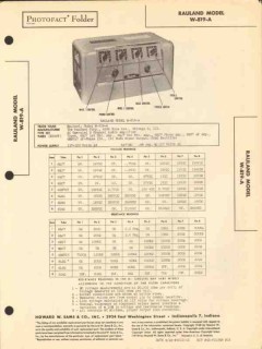rauland model w-819-a 8 tube audio amplifier sams photofact manual