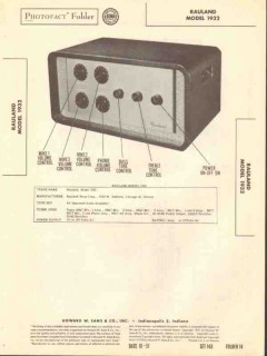rauland model 1932 10 tube 4 channel amplifier sams photofact manual rauland model 1932 10 tube 4 channel amplifier sams photofact manual