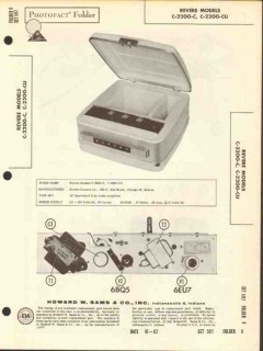 revere model c-200-c 2 tube audio amplifier sams photofact manual