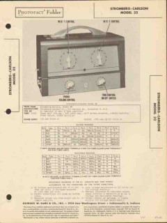 stromberg-carlson model 32 6 tube 15w amplifier sams photofact manual stromberg-carlson model 32 6 tube 15w amplifier sams photofact manual