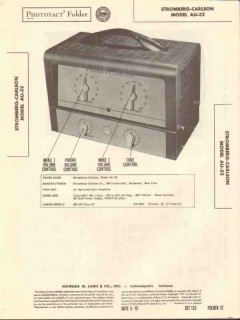 stromberg-carlson model au-32 audio amplifier sams photofact manual stromberg-carlson model au-32 audio amplifier sams photofact manual