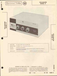 tech-master model 19 6 tube 60 watt amplifier sams photofact manual tech-master model 19 6 tube 60 watt amplifier sams photofact manual