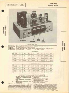 tone pak model ac8hf 4 tube 3 channel amplifier sams photofact manual tone pak model ac8hf 4 tube 3 channel amplifier sams photofact manual