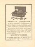 leeds northrup company 1922 macbeth illuminometer vintage ad