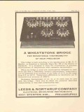 leeds northrup company 1922 wheatstone bridge vintage ad