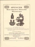 spencer lens company 1922 mon-object binocular microscopes vintage ad