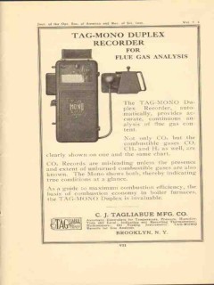 c j tagliabue mfg company 1923 tag mono duplex recorders vintage ad