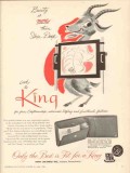 King Leathers Inc 1950 Vintage Ad Wallet Billfold Beauty Skin Deep