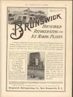 brunswick refrigerating company 1912 t a sperry cranford nj vintage ad
