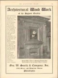 geo w smith company 1912 architectural wood work quality vintage ad