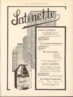 standard varnish works 1912 specify satinette its quality vintage ad