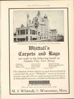 m j whittall 1912 marlborough-blenheim nj carpets rugs vintage ad