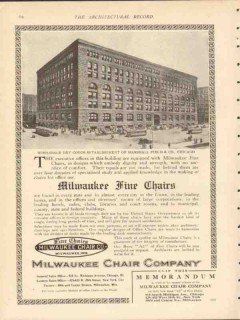 milwaukee chair company 1912 marshall field co chicago il vintage ad