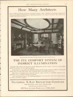 national x-ray reflector company 1912 eye comfort system vintage ad