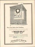 never split seat company 1912 you can solve the problem vintage ad never split seat company 1912 you can solve the problem vintage ad