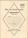 never split seat company 1912 why you should specify vintage ad