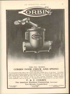 p and f corbin 1912 door check spring ready for delivery vintage ad p and f corbin 1912 door check spring ready for delivery vintage ad